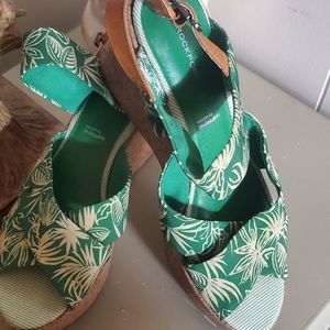 Tropical Wedge Sandals